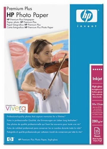 HP Premium Plus Photo Paper - High-gloss photo paper - 100 x 150 mm - 280 g/m2 - 25 sheet(s)