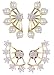 Shining Diva Gold-Plated Ear Cuffs Earrings For Women/Girls ,Combo Of 2 RS.349.00