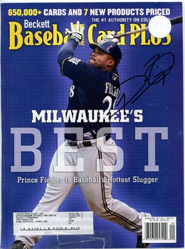 Prince Fielder Autographed/Signed Magazine Page