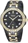 Pulsar Men's PXDA88 Crystal Dress Black Ion Gold-Tone Watch