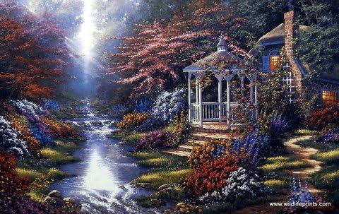 SECRET HIDEAWAY by Derk Hansen 21"x 13.5"