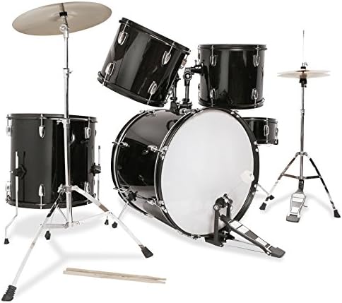 Gracelvoe Drum Sets 5 Piece Complete Adult Drum Set with Cymbals, Full Size