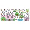 RoomMates RMK1200GM Hello Kitty Princess Castle Peel & Stick Giant Wall Decal