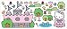 RoomMates RMK1200GM Hello Kitty Princess Castle Peel & Stick Giant Wall Decal
