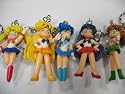 Sailor Moon 5 pc Keychain set + Pin
