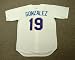JUAN GONZALEZ Texas Rangers 1993 Majestic Cooperstown Throwback Home Baseball Jersey, MEDIUM
