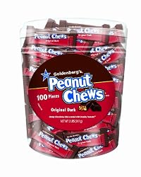 Peanut Chews Original Dark Candy, 2-Pound Tubs (Pack of 2)