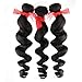 Eayon Hair® Peruvian Hair Extensions, Genuine 5a Virgin Remy Hair RAW Unprocessed, Natural Wavy Loose Wave, 3 Bundles/ Lot 300 Gram 10