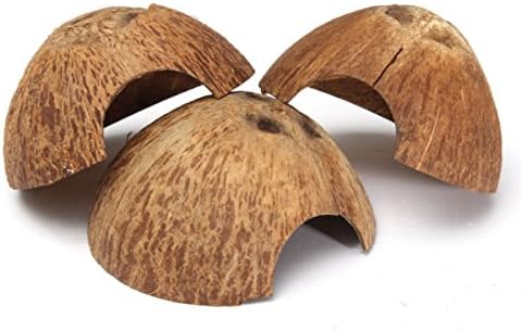 1 Pcs Aquarium Coconut Hideaway Fish Breeding Cave Hamster House Decoration