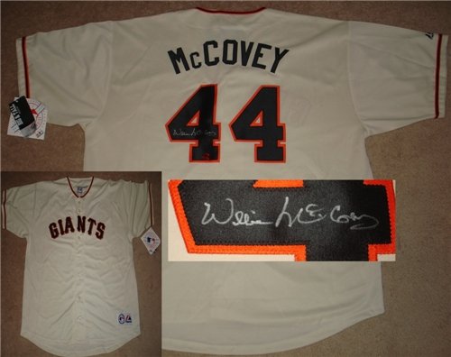 Willie McCovey Autographed/Hand Signed San Francisco Giants Jersey