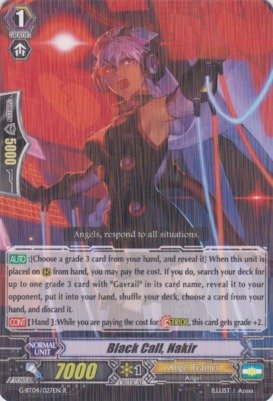 Cardfight!! Vanguard TCG - Black Call, Nakir (G-BT04/027EN) - G Booster Set 4: Soul Strike Against The Supreme