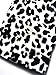 Choies Women's Cotton Leopard Print Collarless Blazer Casual Office Blazer
