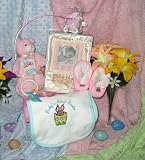 Deluxe Baby's First Easter Basket - Frame, Blanket, Plush, and MORE! - PINK