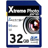 Nikon D3200 DSLR Camera 32GB SD SDHC High Speed Zectron Digital Camera Memory Card for Camera Camcorder Video and HD Video