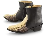 Men's Durango Boot® Snake Print Side - zip Boots Black / Natural