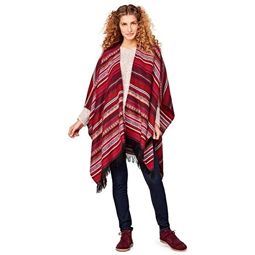 ベネトン レディース（UNITED COLORS OF BENETTON） マルチボーダーポンチョDDW1