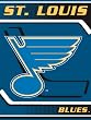 St. Louis Blues Banner Plusch Raschel Blanket Throw - NHL Hockey Fan Shop Sports Team Merchandise