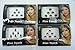 Lightahead® 4 PACK MAROON BOLLYWOOD HEAD BINDI TATTOO INDIAN ART RHINESTONE STICKON REUSEABLE