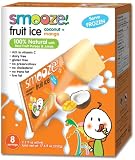 Smooze All Natural Fruit Ice,Coconut + Mango, 17.6 Ounce Boxes (Pack of 4)