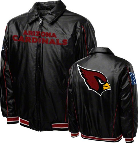 Arizona Cardinals Faux Leather Varsity Jacket