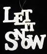 6" Winter Frost White Glittered "Let It Snow" Christmas Ornament