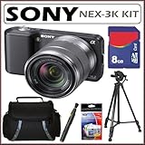 Sony Alpha NEX-3K 14.2MP Compact Interchangeable Lens HD Digital Camera wit ....