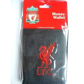 Official Liverpool FC Leather Look Embroidered Money Wallet
