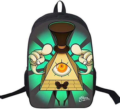Coolfly Fan Customized Gravity Falls Diy Design Canvas School Travel Backpack (Color01)