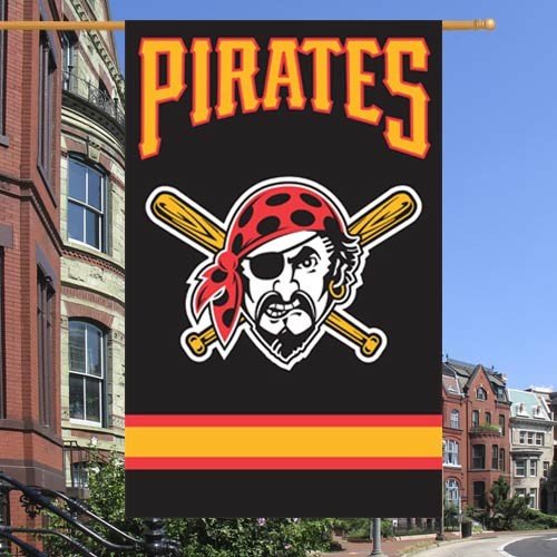 Pittsburgh Pirates 2-Sided Applique Banner Flag