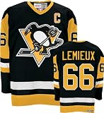 Mario Lemieux Black Reebok Heroes of Hockey Pittsburgh Penguins Jersey