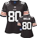Kellen Winslow Jr. Reebok Brown Replica Cleveland Browns Women's Jersey