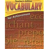 Vocabulary for Achievement: Sixth Course