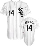 Paul Konerko Majestic Authentic 2010 Home Pinstripe On-Field Chicago White Sox Jersey