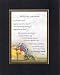 Touching and Heartfelt Poem for GrandParents - With Love, Grandmother Poem on 11 x 14 inches Double Beveled Matting (Black On Gold)