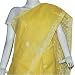 Womens Fashion - Indian Sari in Cotton with Chikan Embroidery Yellow (chsari112)