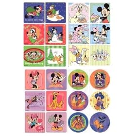 24 Mickey and Friends Holiday Stickers by