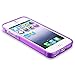 iPhone SE Case, Insten TPU Rubber Skin Case Cover compatible with Apple iPhone 5SE / 5S /5, Clear Purple S Shape