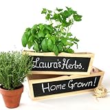 Chalkboard Planter Set in Gift Box - Great Present. Kitchen & Housewares