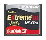 SanDisk SDCFX3-12888-901 12 GB Extreme III CompactFlash Card (Retail Package)