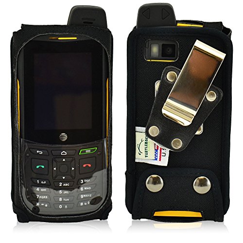 Turtleback Sonim XP6 Heavy Duty Fitted Phone Case - Made in USA (Black Nylon / Rotating Metal Clip)