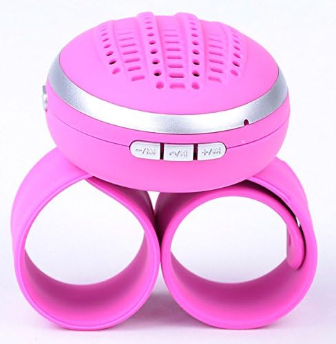 Mfine Outdoor Sport Watch Bluetooth Speaker with TF card, Hands free car kit for Iphone, Ipad, Samsung, HTC, Nokia or other mobile phones and bicycle riding sport (Pink)