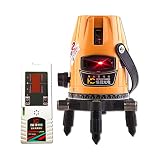 恒昌光電 5ライン レーザー墨出し器+受光器セット HCR01-5 ４垂直・1水平 墨出し器 水平器 フルライン測定器 GP-QDX５