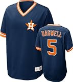 Houston Astros Jeff Bagwell #5 Nike Navy Cooperstown V-Neck Player Jersey