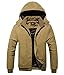 WHENOW Men's Winter Warm Fleece Parka Hooded Jacket