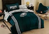 Philadelphia Eagles NFL Twin Comforter, Sheets & Sham (5 Piece Bed In A Bag)