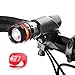 Bike Light iKross Bright LED Bicycle Head Flash Light powered by 3 AAA Batteries with Tail light