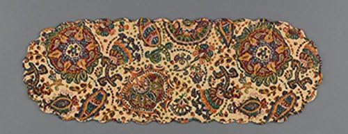 Jewels Reversible Block Print Quilted Table Runner, 13 X 36