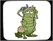 Decorated Mouse Pad with bugs, cartoon, caterpillar