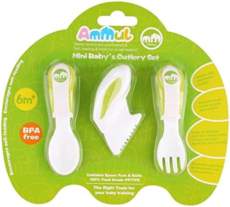 Mini Baby's Cutlery Set-Green
