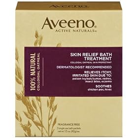 Aveeno - Active Naturals Skin Relief Bath Treatment 3x 1.5 oz Single Packets Fragrance Free